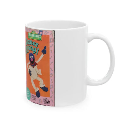SESAME SONGS HOME VIDEO DANCE ALONG (VHS COVER) - White Coffee Mug - Go Mug Yourself