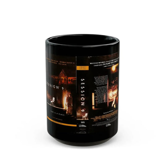 SESSION 9 VERSION 2 (VHS COVER) - Black Coffee Mug 15oz - Go Mug Yourself