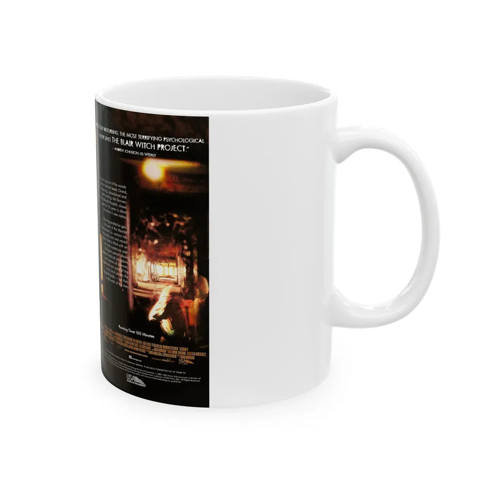 SESSION 9 VERSION 2 (VHS COVER) - White Coffee Mug-Go Mug Yourself