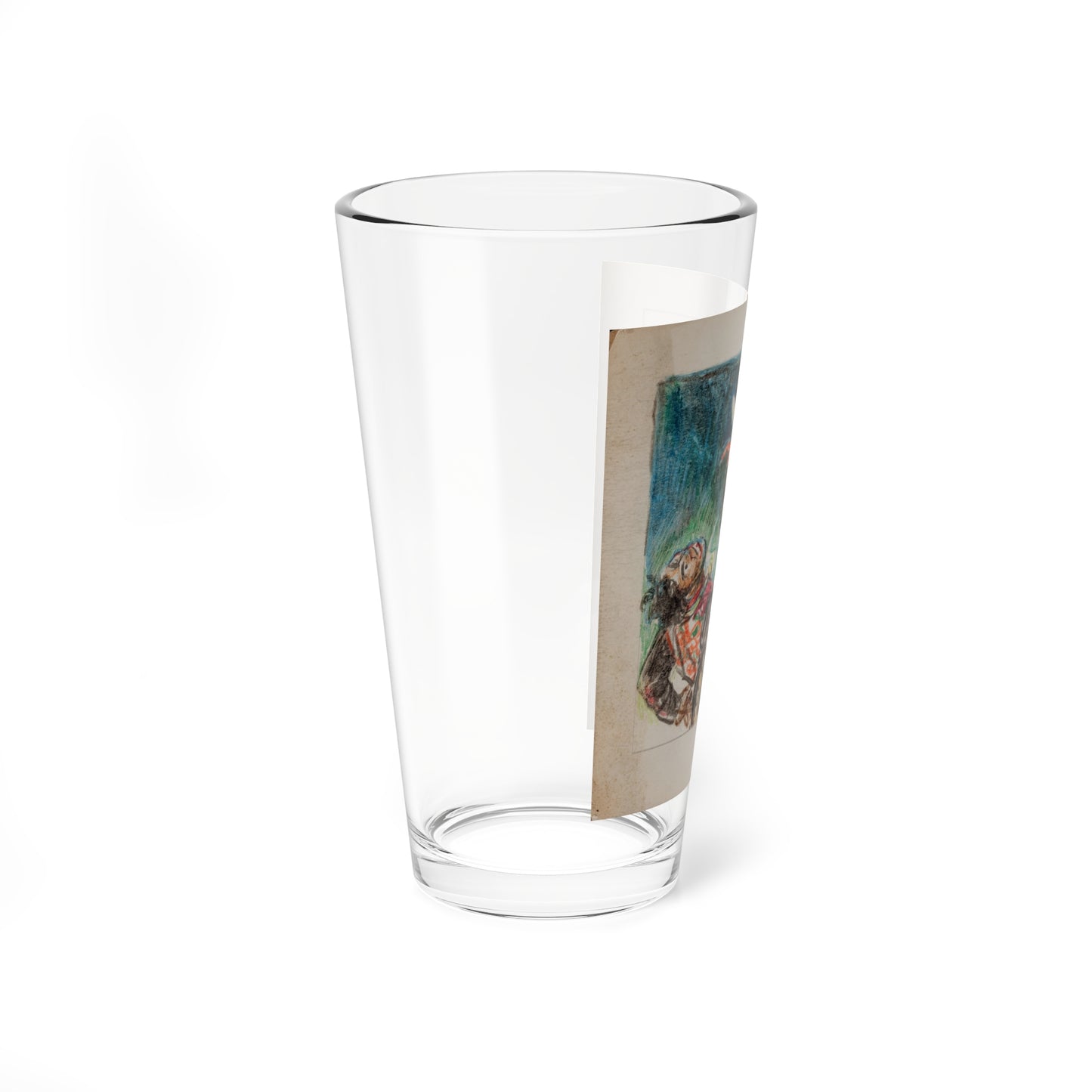 Set of five story illustrations (3) (Magazine Illustration) Pint Glass 16oz-Go Mug Yourself