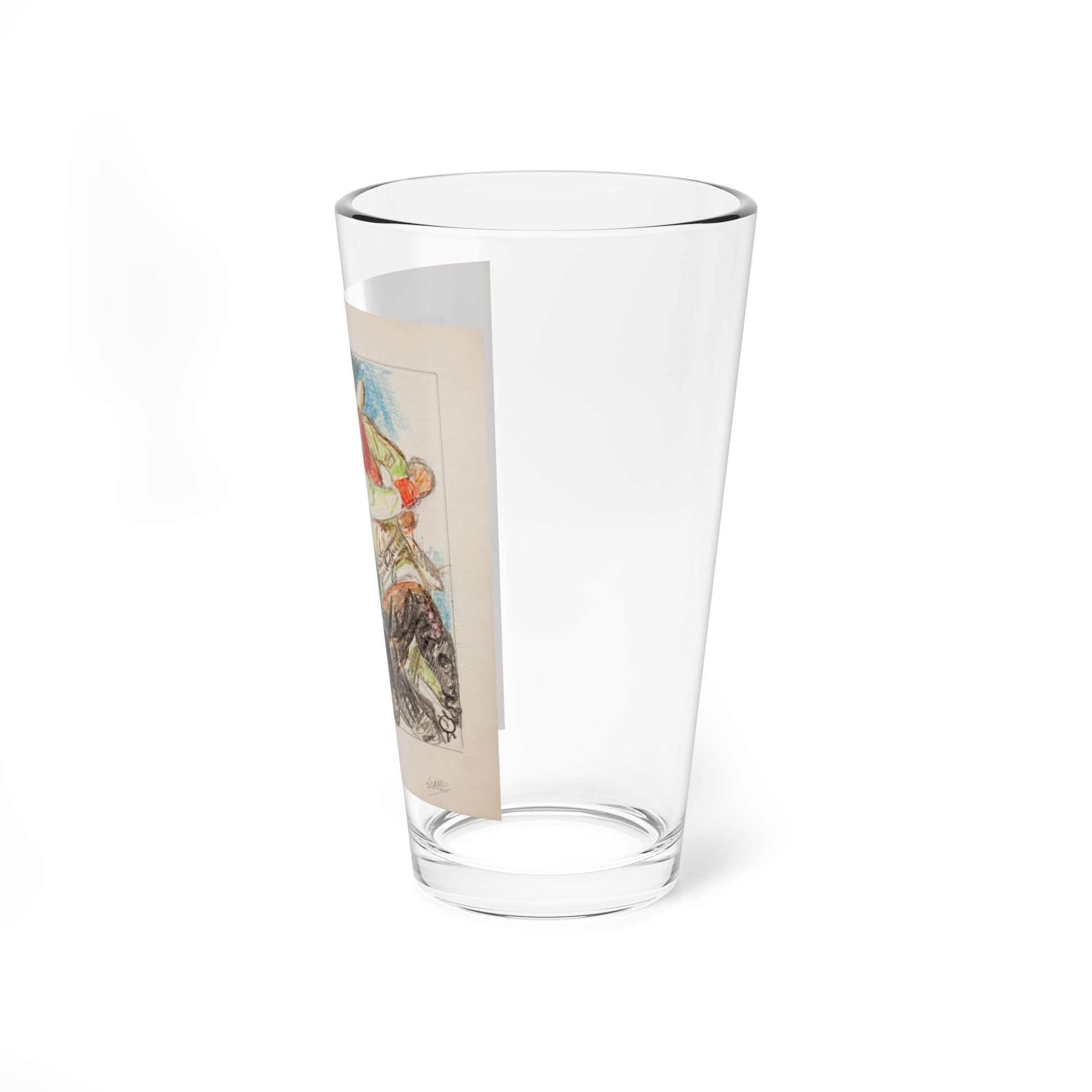 Set of five story illustrations (3) (Magazine Illustration) Pint Glass 16oz-Go Mug Yourself