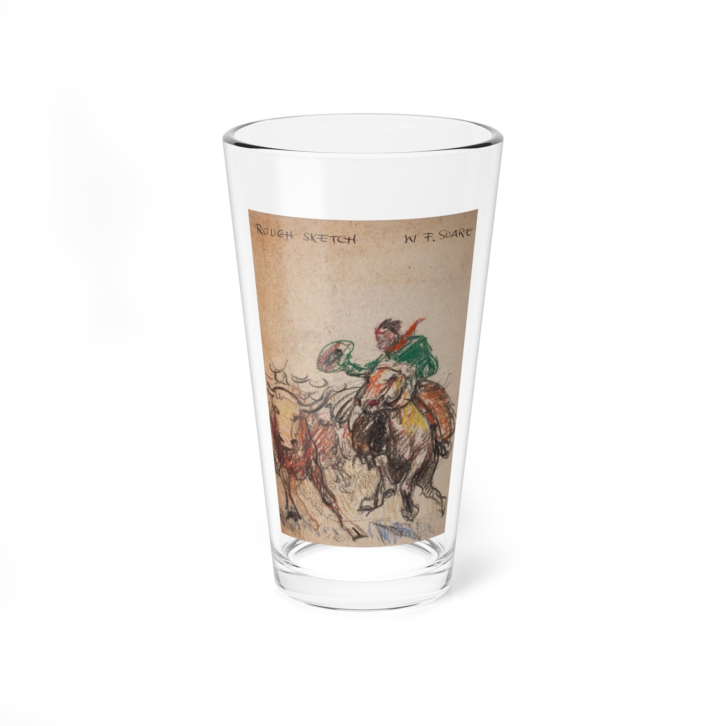 Set of six story illustrations (2) (Magazine Illustration) Pint Glass 16oz-16oz-Go Mug Yourself