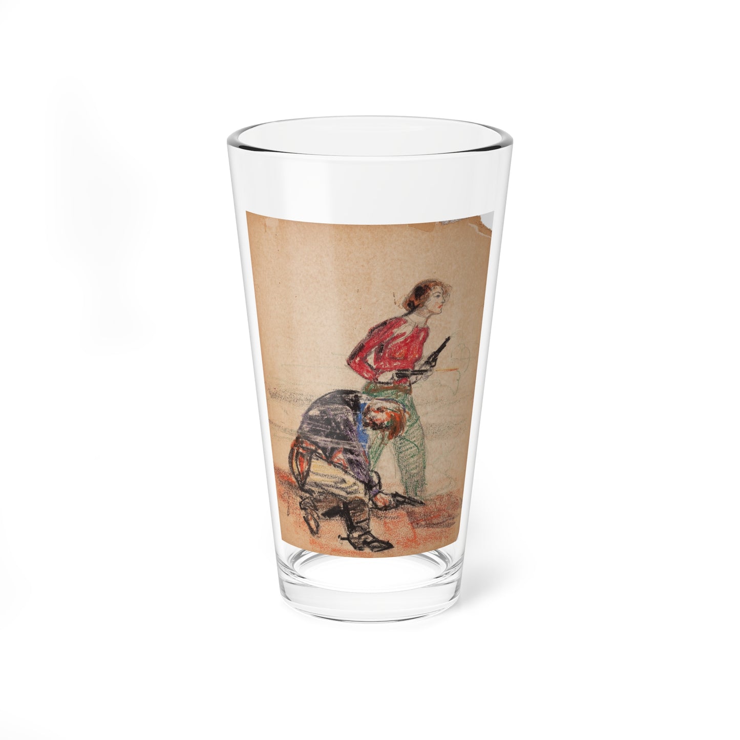 Set of six story illustrations (6) (Magazine Illustration) Pint Glass 16oz-16oz-Go Mug Yourself