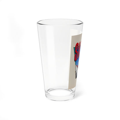 Set of three (3) ski advertisement posters (Magazine Illustration) Pint Glass 16oz-Go Mug Yourself