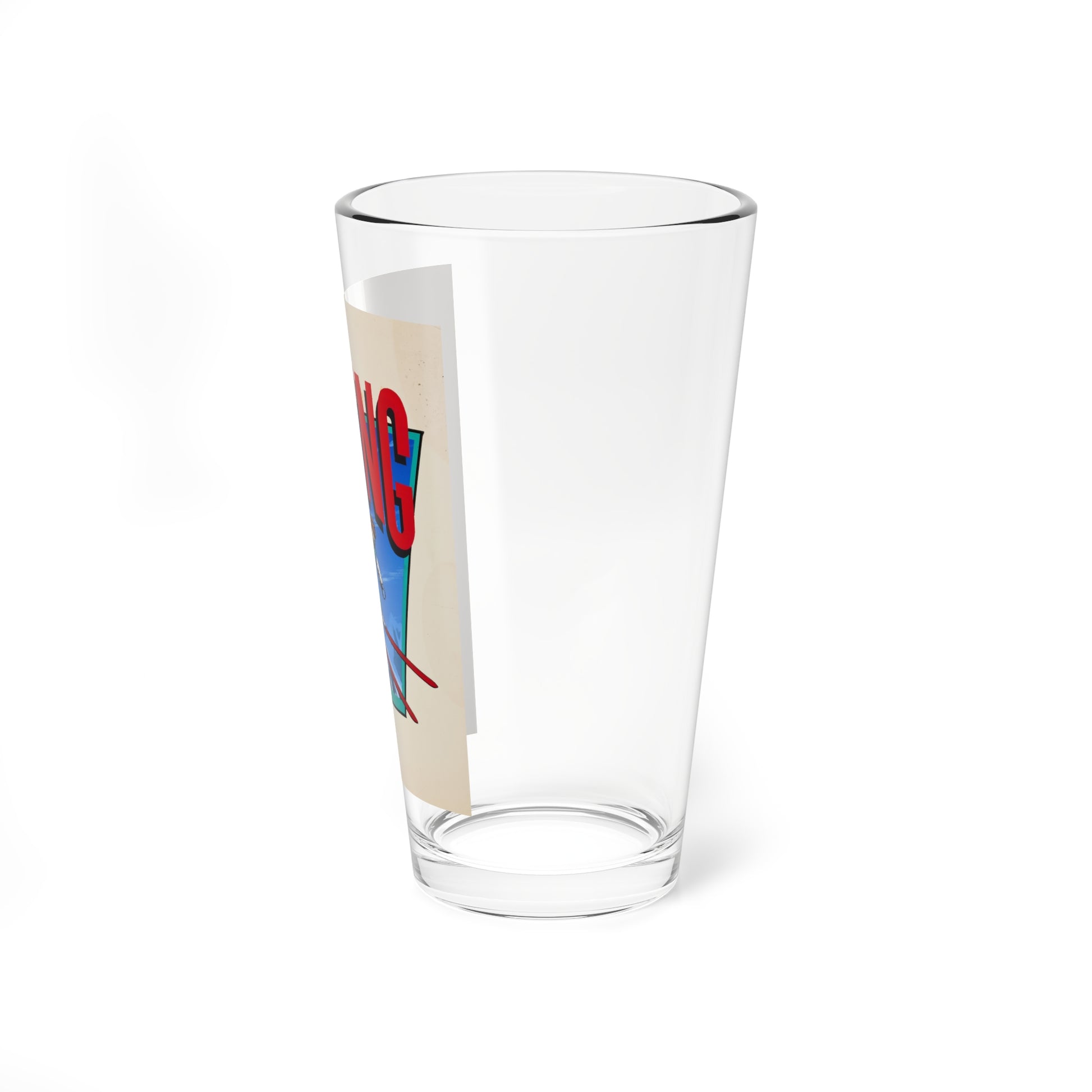 Set of three (3) ski advertisement posters (Magazine Illustration) Pint Glass 16oz-Go Mug Yourself