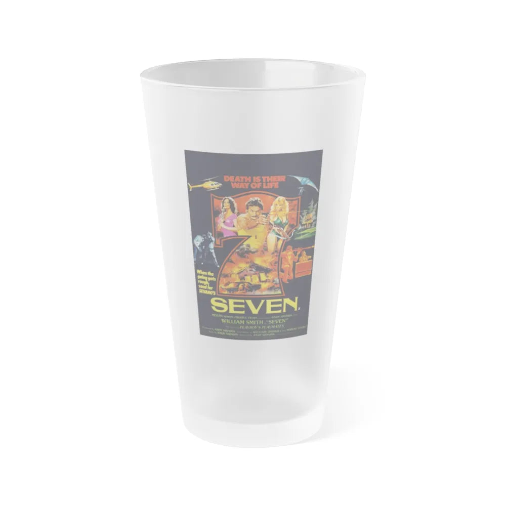 SEVEN 1979 Movie Poster - Frosted Pint Glass 16oz-16oz-Frosted-Go Mug Yourself