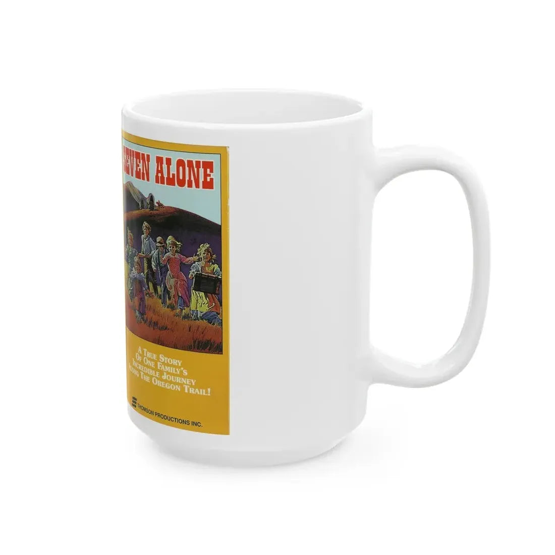 SEVEN ALONE (VHS COVER) - White Coffee Mug - Go Mug Yourself