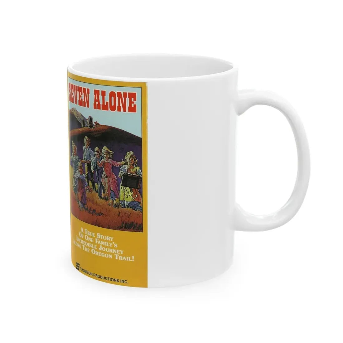SEVEN ALONE (VHS COVER) - White Coffee Mug - Go Mug Yourself