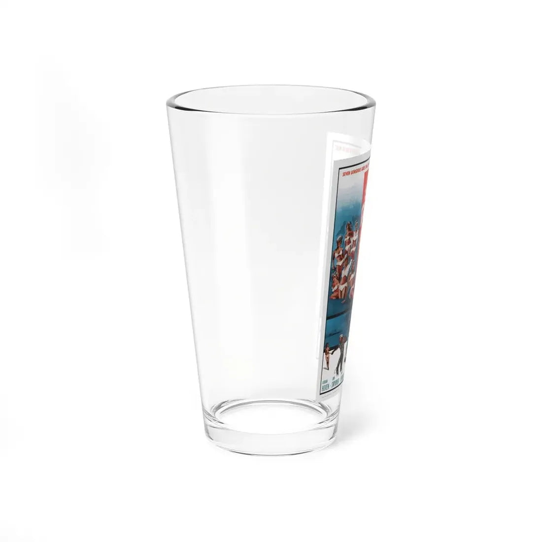 SEVEN DARING GIRLS 1960 Movie Poster - Pint Glass 16oz - Go Mug Yourself