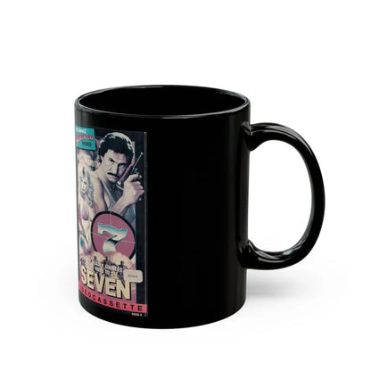 SEVEN SYBIL DANNINGS ADVENTURE VIDEO (VHS COVER) - Black Coffee Mug - Go Mug Yourself