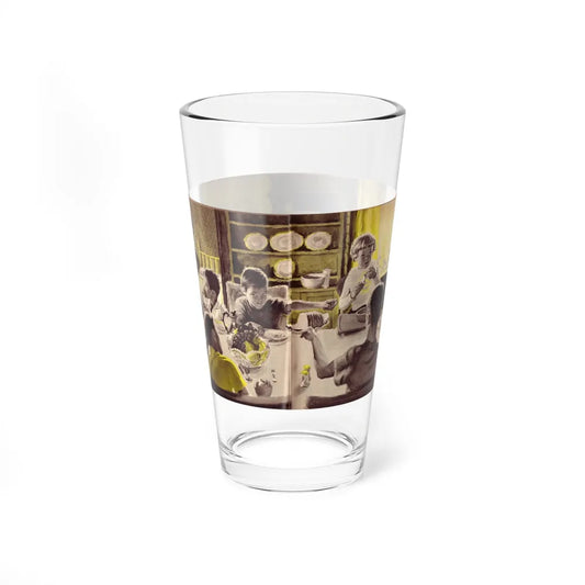 Seven Toward Sunday School, Woman's Day Illustration, December 1949 (Magazine Illustration) Pint Glass 16oz 16oz - Go Mug Yourself