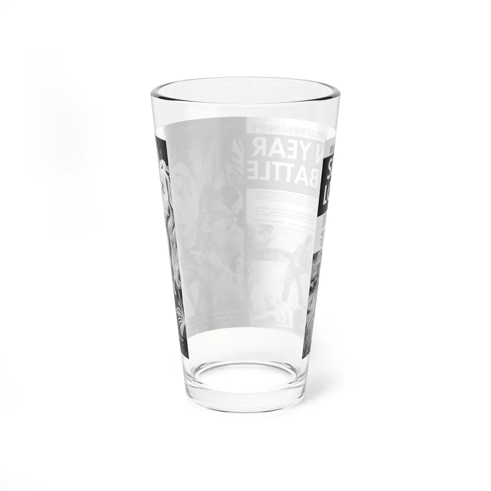 Seven Year Love Battle, Man's True Danger, December 1962 (Magazine Illustration) Pint Glass 16oz - Go Mug Yourself