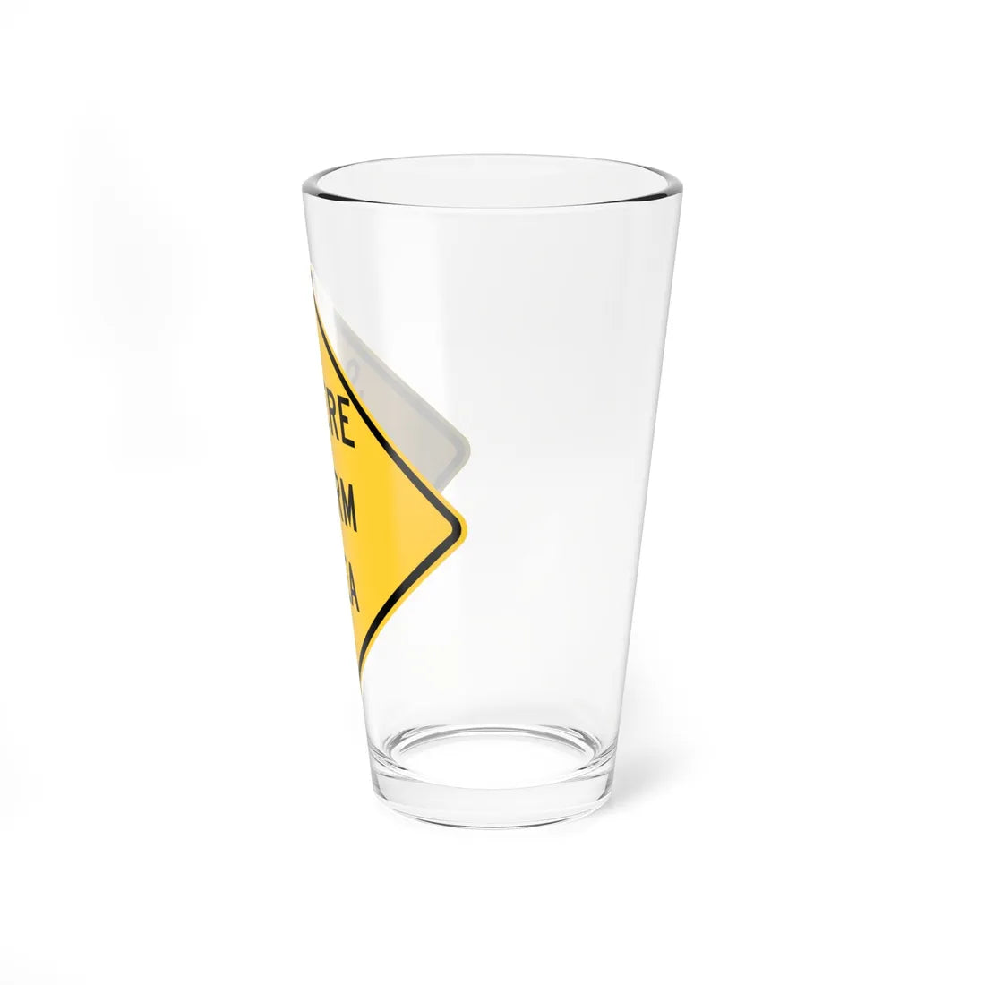 SEVERE STORM AREA MUTCD-ID W8-2101 (Idaho) (Road Sign) Pint Glass 16oz - Go Mug Yourself