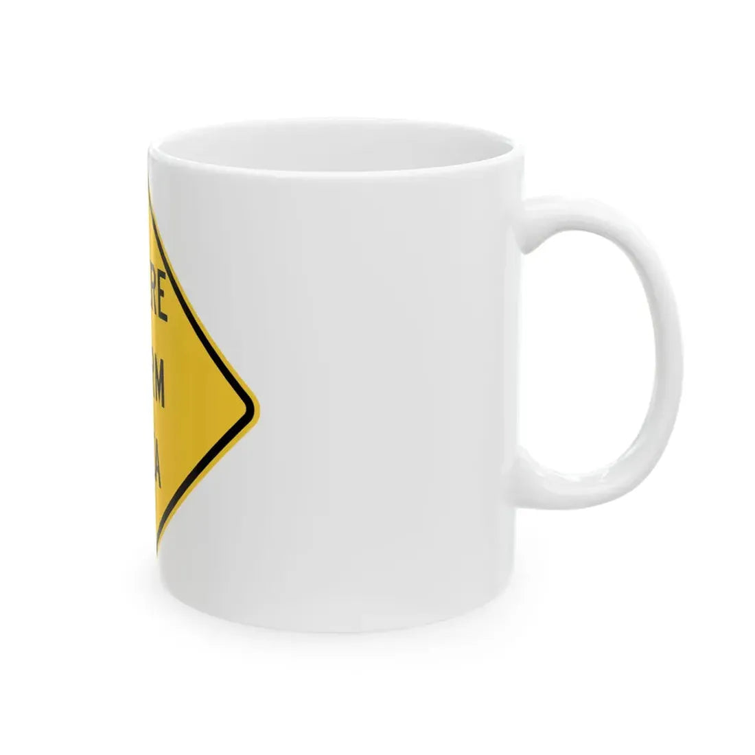 SEVERE STORM AREA MUTCD-ID W8-2101 (Idaho) (Road Sign) White Coffee Mug - Go Mug Yourself