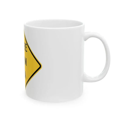 SEVERE STORM AREA MUTCD-ID W8-2101 (Idaho) (Road Sign) White Coffee Mug - Go Mug Yourself