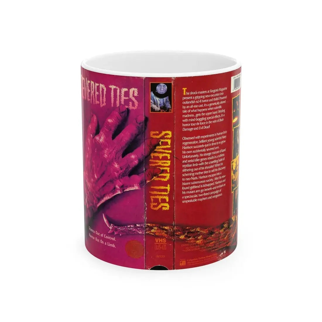 SEVERED TIES VERSION 2 (VHS COVER) - White Coffee Mug 11oz - Go Mug Yourself
