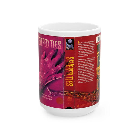 SEVERED TIES VERSION 2 (VHS COVER) - White Coffee Mug-15oz-Go Mug Yourself