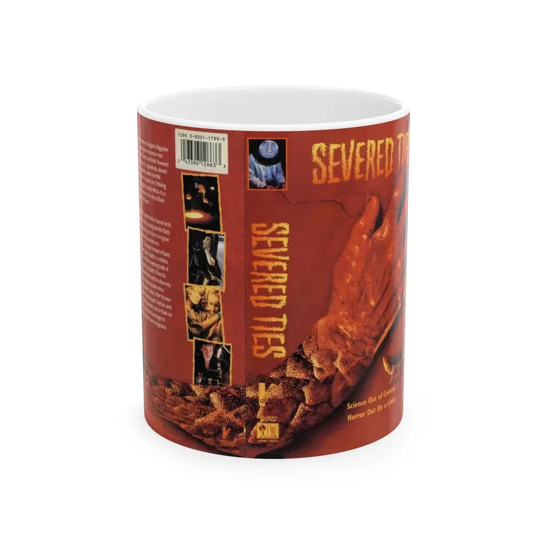 SEVERED TIES (VHS COVER) - White Coffee Mug 11oz - Go Mug Yourself
