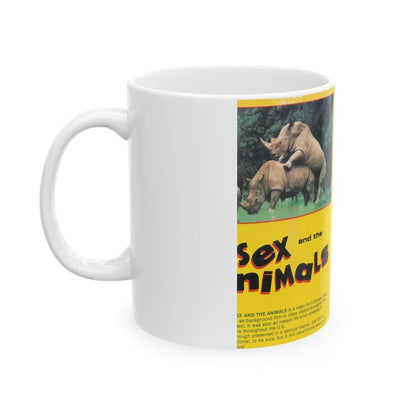 SEX AND THE ANIMALS (VHS COVER) - White Coffee Mug - Go Mug Yourself