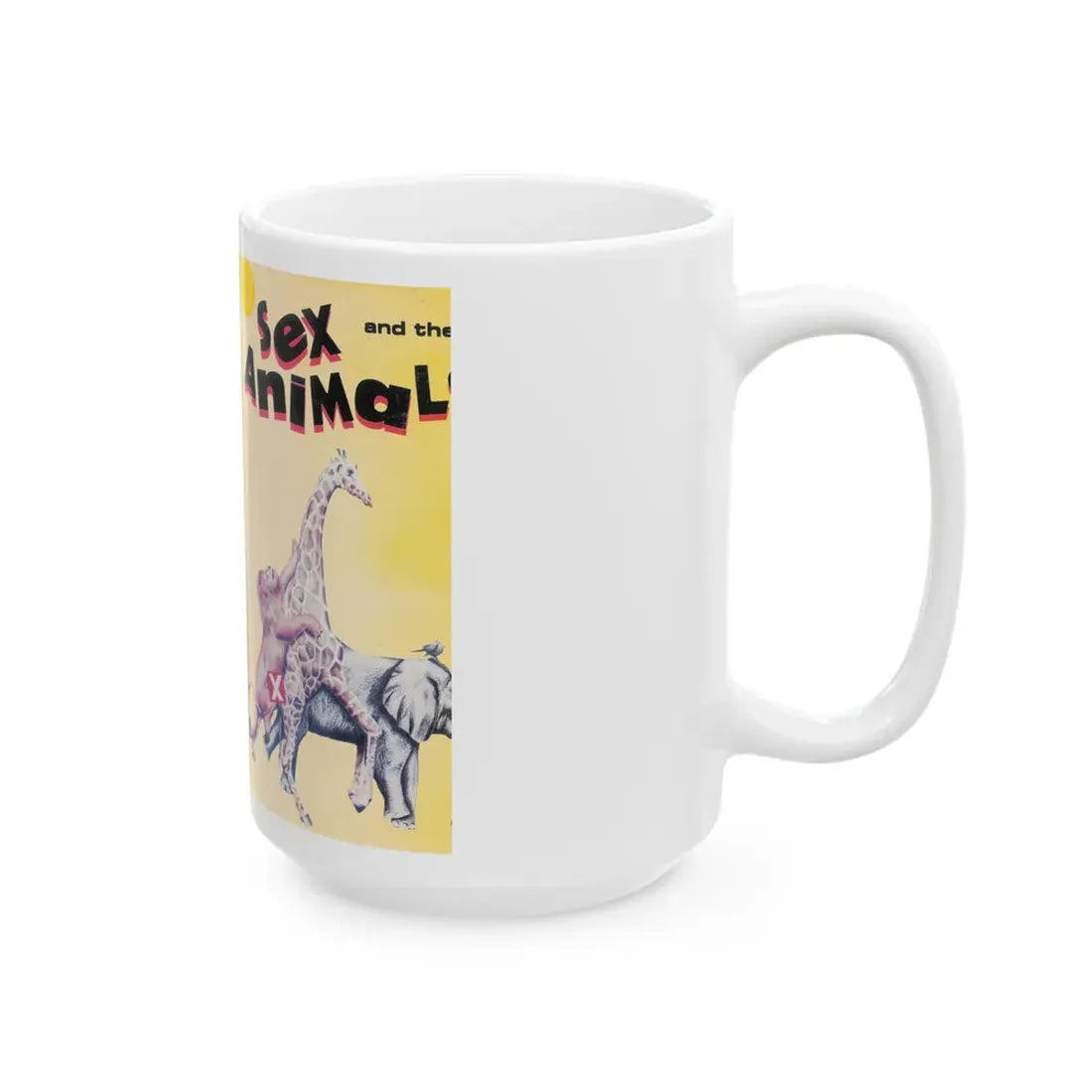 SEX AND THE ANIMALS (VHS COVER) - White Coffee Mug - Go Mug Yourself