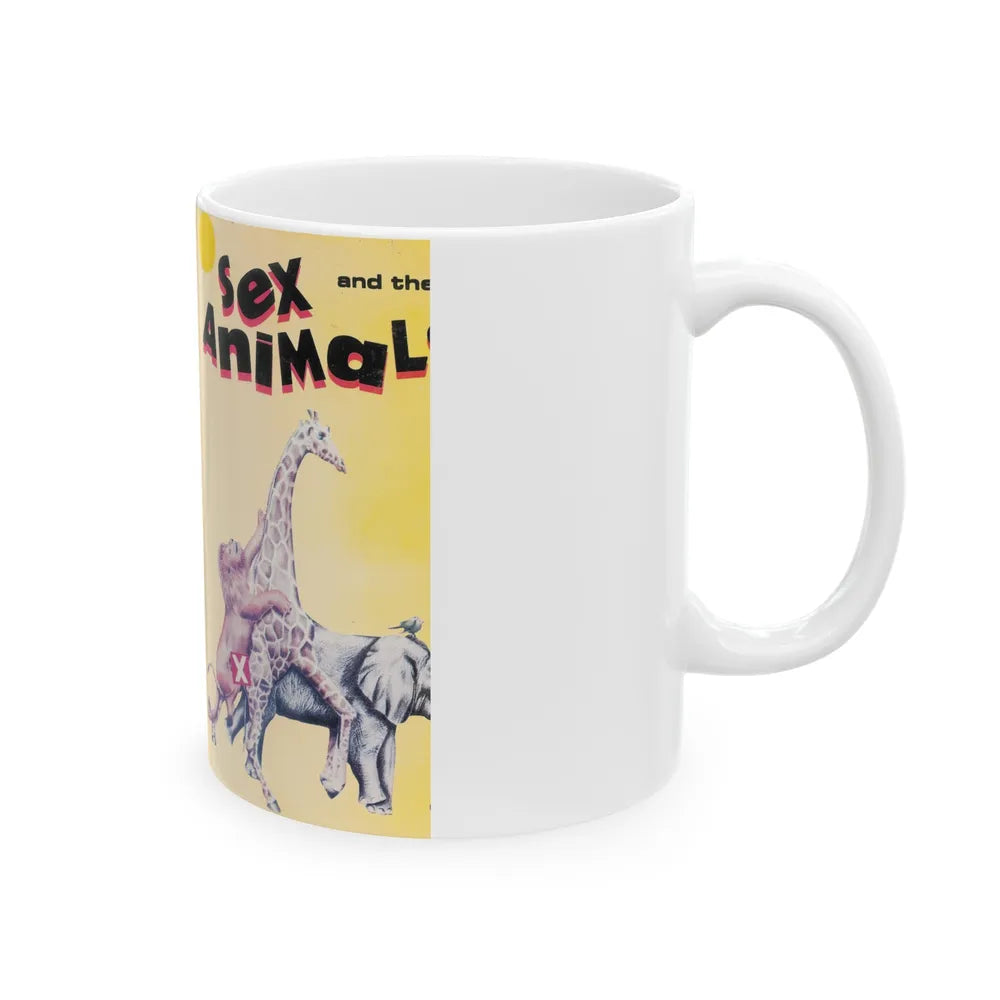 SEX AND THE ANIMALS (VHS COVER) - White Coffee Mug-Go Mug Yourself