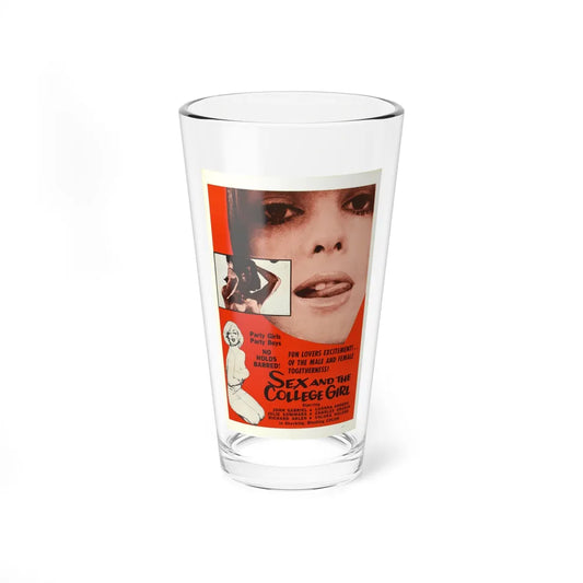 SEX AND THE COLLEGE GIRL 1970 Movie Poster - Pint Glass 16oz-16oz-Go Mug Yourself