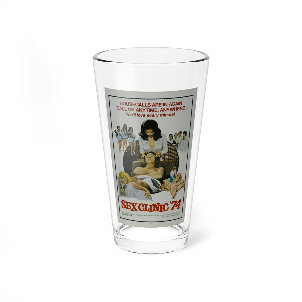 SEX CLINIC '74 1973 Movie Poster - Pint Glass 16oz-16oz-Go Mug Yourself