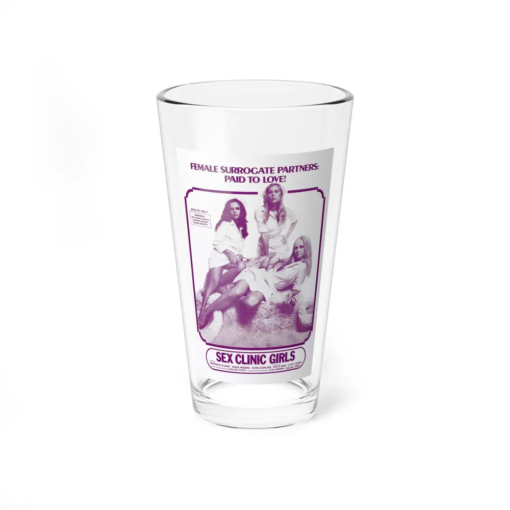 SEX CLINIC GIRLS 1973 Movie Poster - Pint Glass 16oz-16oz-Go Mug Yourself