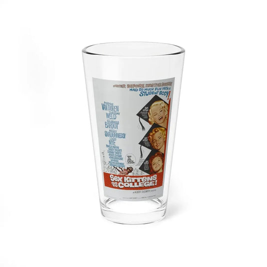 SEX KITTENS GO TO COLLEGE 1960 Movie Poster - Pint Glass 16oz 16oz - Go Mug Yourself
