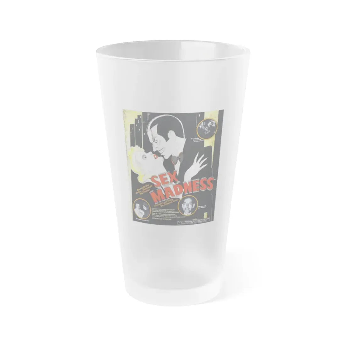 SEX MADNESS 1938 Movie Poster - Frosted Pint Glass 16oz Default Title - Go Mug Yourself