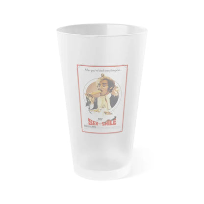 SEX WITH A SMILE 1976 Movie Poster - Frosted Pint Glass 16oz 16oz Frosted - Go Mug Yourself