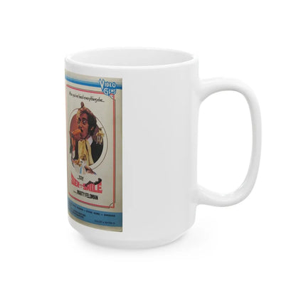 SEX WITH A SMILE STARRING MARTY FELDMAN (VHS COVER) - White Coffee Mug-Go Mug Yourself