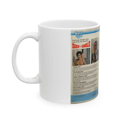 SEX WITH A SMILE STARRING MARTY FELDMAN (VHS COVER) - White Coffee Mug - Go Mug Yourself