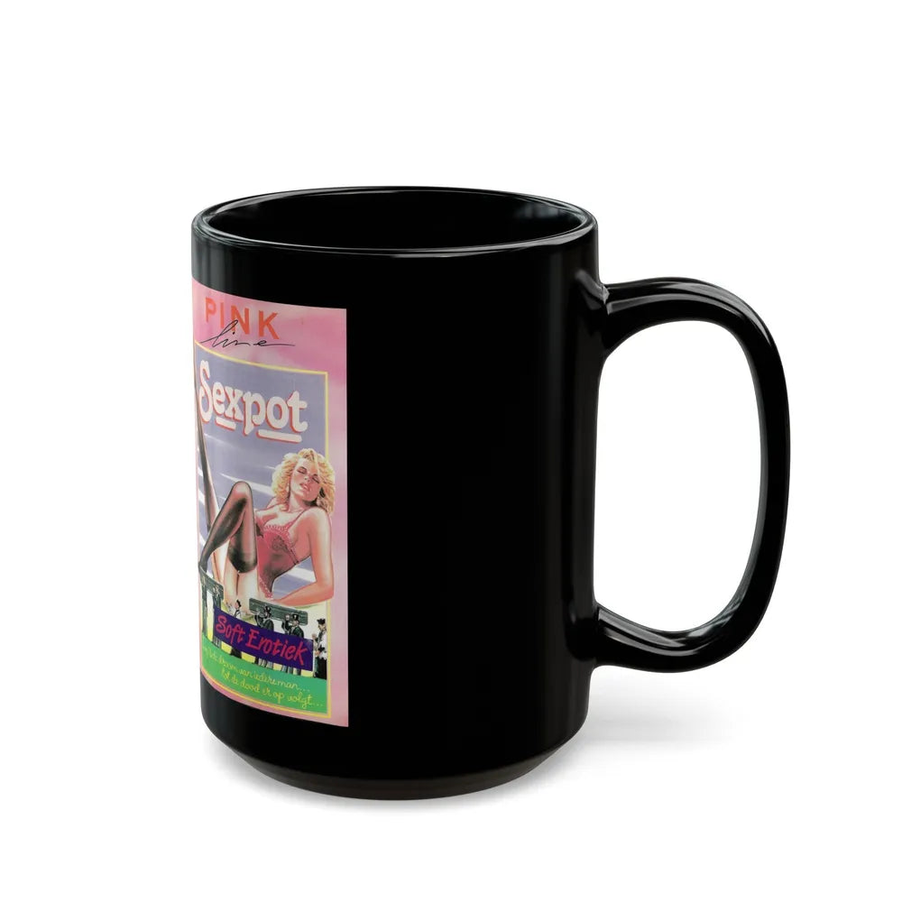 SEXPOT (VHS COVER) - Black Coffee Mug-Go Mug Yourself