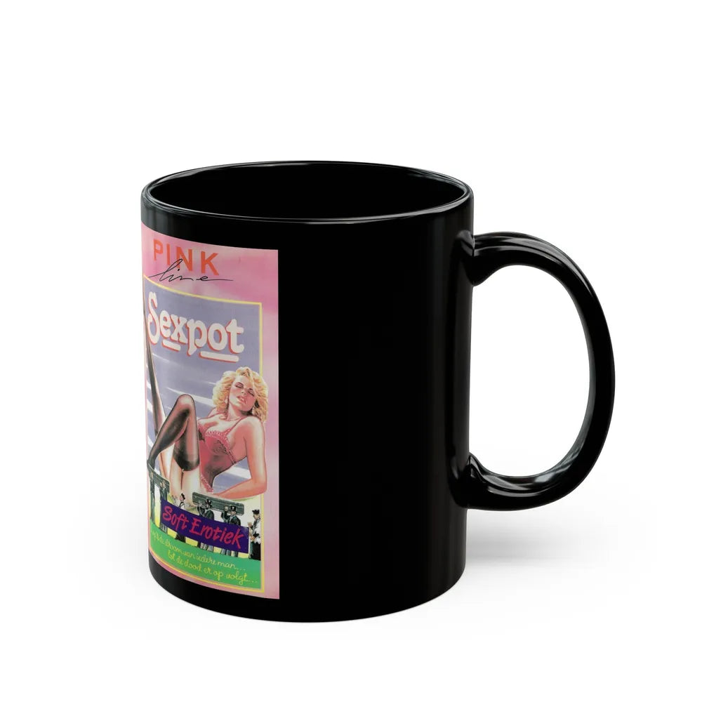 SEXPOT (VHS COVER) - Black Coffee Mug-Go Mug Yourself