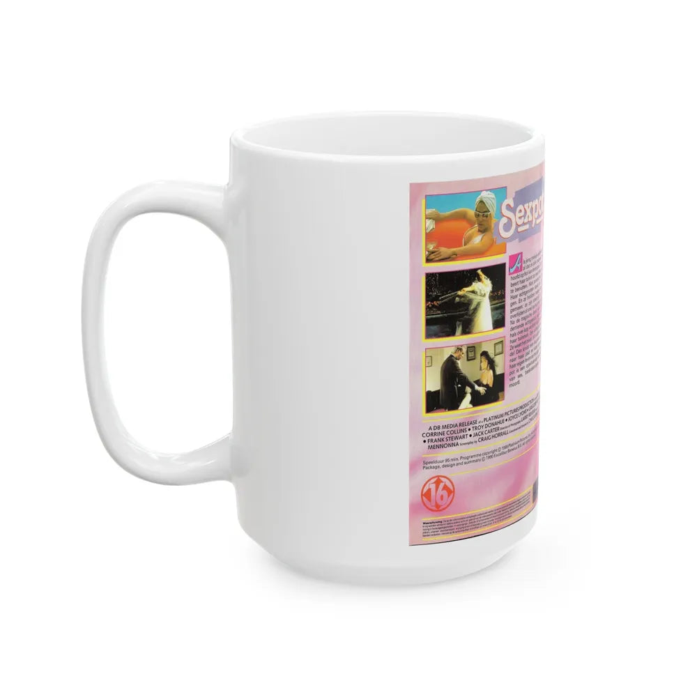 SEXPOT (VHS COVER) - White Coffee Mug-Go Mug Yourself