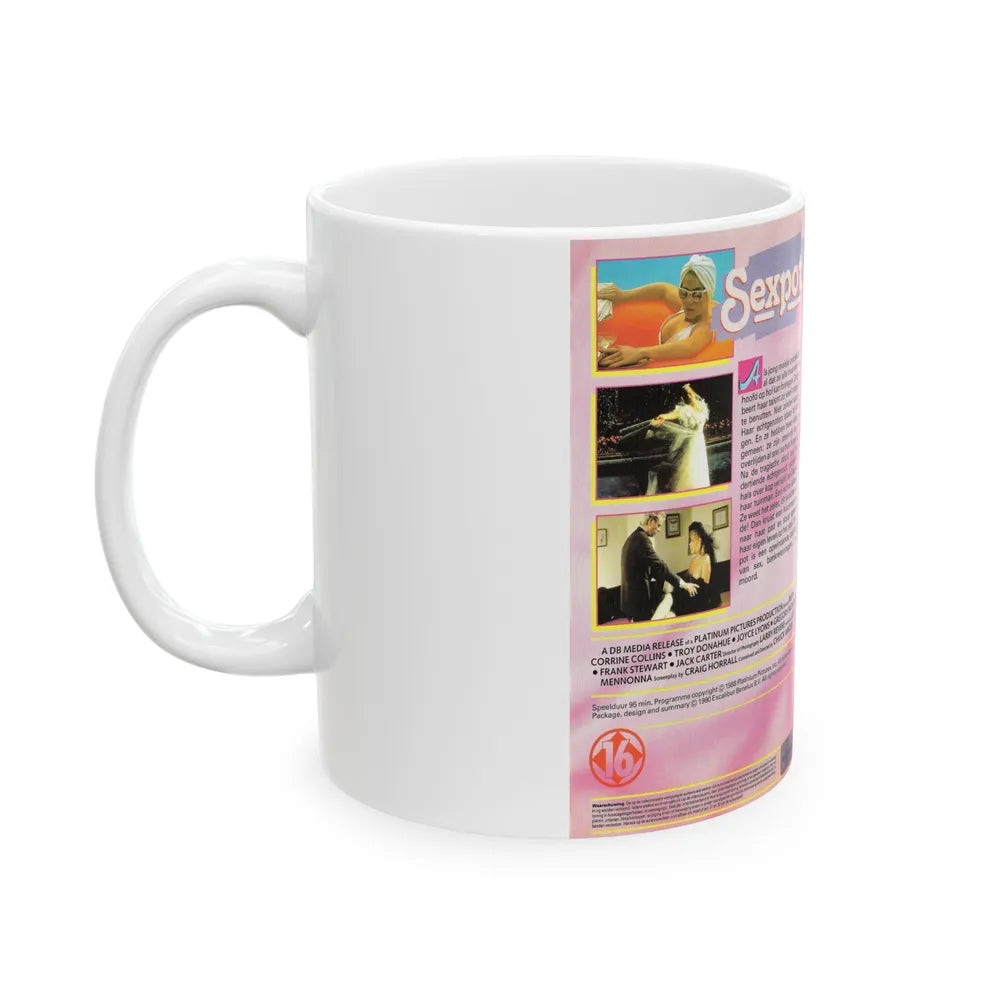 SEXPOT (VHS COVER) - White Coffee Mug-Go Mug Yourself