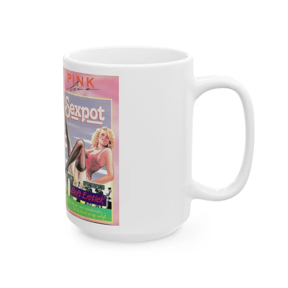 SEXPOT (VHS COVER) - White Coffee Mug-Go Mug Yourself