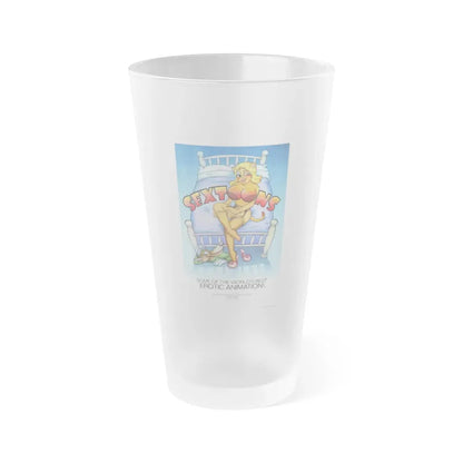 SEXTOONS 1975 Movie Poster - Frosted Pint Glass 16oz 16oz Frosted - Go Mug Yourself
