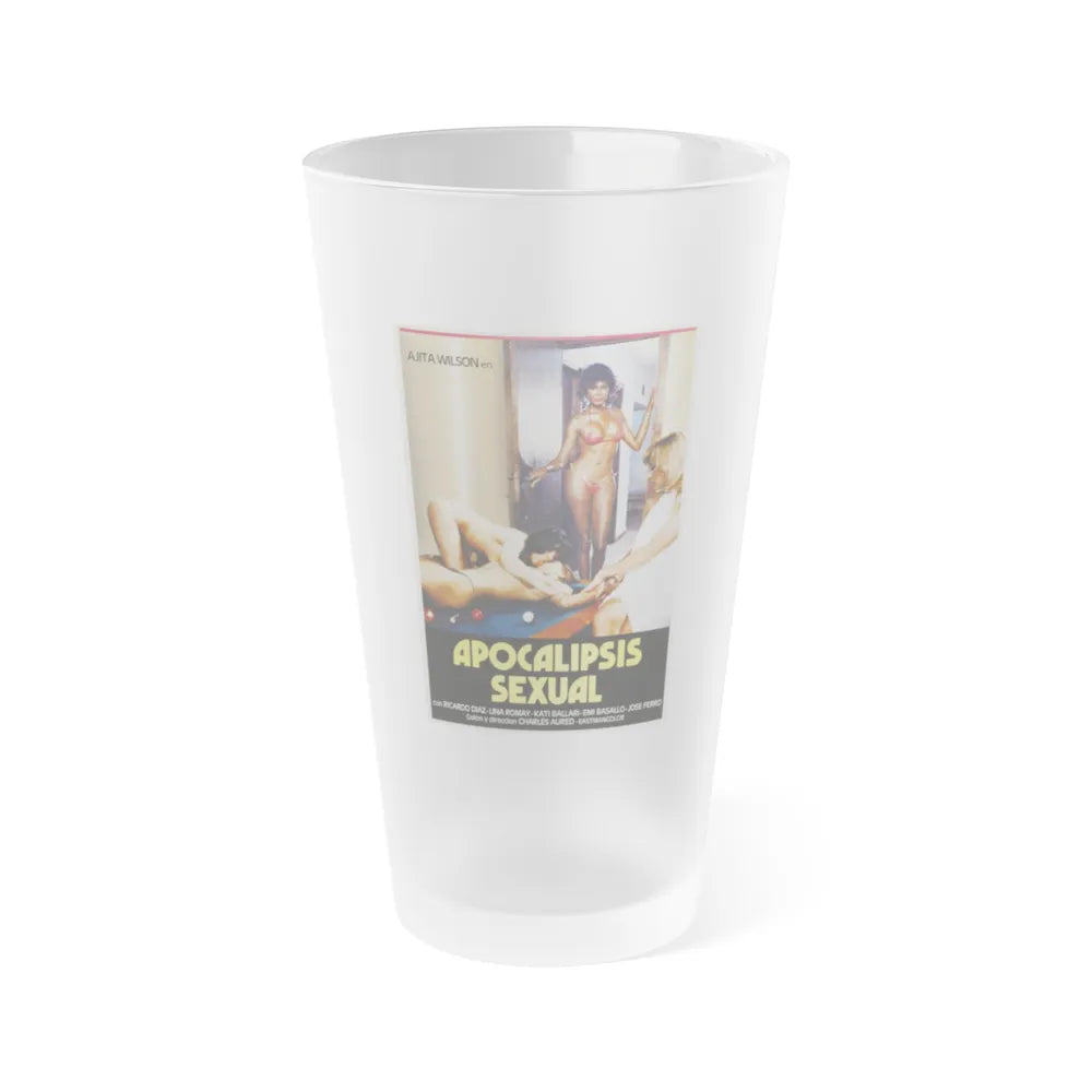 SEXUAL APOCALYPSE 1982 Movie Poster - Frosted Pint Glass 16oz-Go Mug Yourself