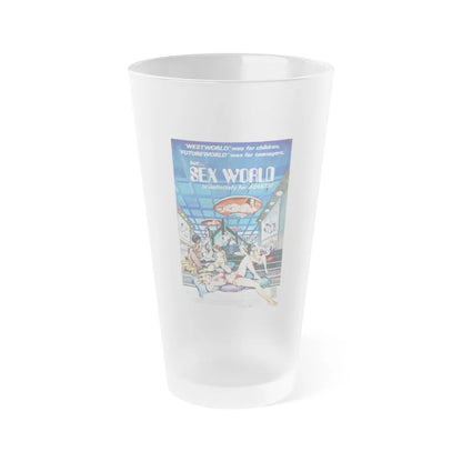 SEXWORLD 1978 Movie Poster - Frosted Pint Glass 16oz-16oz-Frosted-Go Mug Yourself