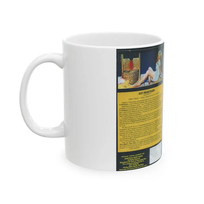 SEXY PROIBITISSIMO SOMETHING WEIRD VIDEO SEXY SHOCKERS FROM THE VAULTS (VHS COVER) - White Coffee Mug - Go Mug Yourself