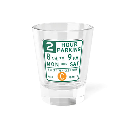SF PERMIT PARKING (California) (Road Sign) Shot Glass 1.5oz 1.5oz - Go Mug Yourself