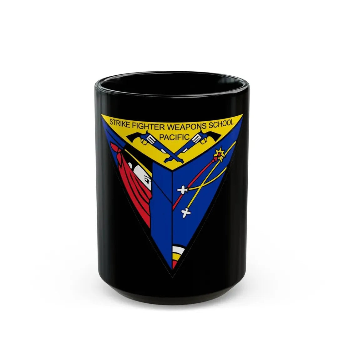 SFWSP Strike Fighter Weapons School Pacific (U.S. Navy) Black Coffee Mug 15oz - Go Mug Yourself