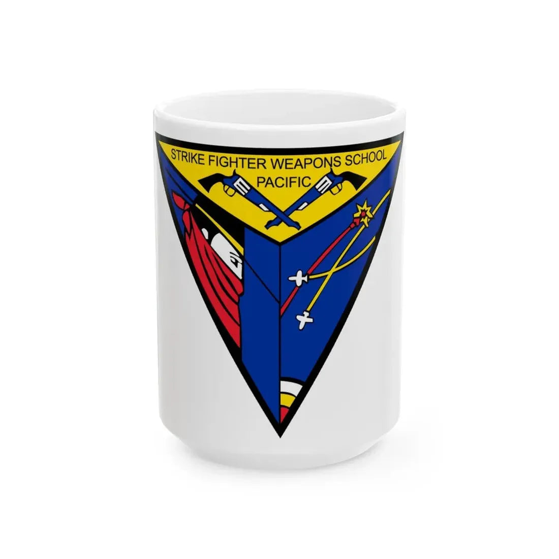 SFWSP Strike Fighter Weapons School Pacific (U.S. Navy) White Coffee Mug 15oz - Go Mug Yourself
