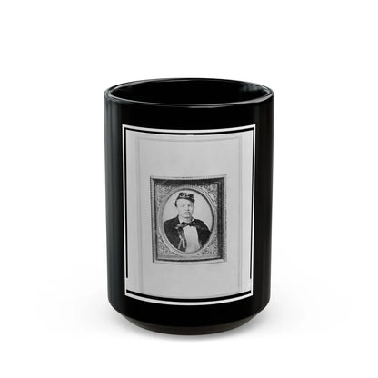 Sgt. Hermann Reintanz, Head-And-Shoulders Portrait, Facing Front (U.S. Civil War) Black Coffee Mug-15oz-Go Mug Yourself