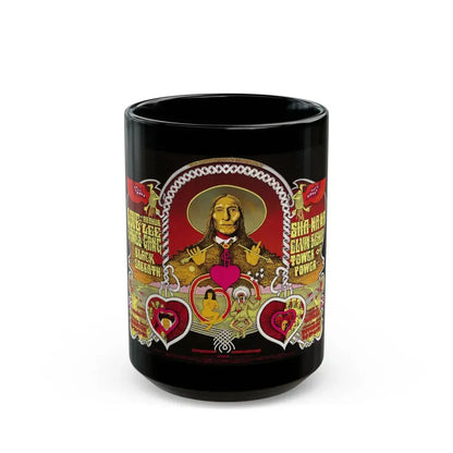 Sha Na Na 1970 (Music Poster) Black Coffee Mug 15oz - Go Mug Yourself