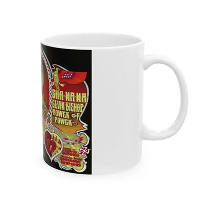 Sha Na Na 1970 (Music Poster) White Coffee Mug - Go Mug Yourself