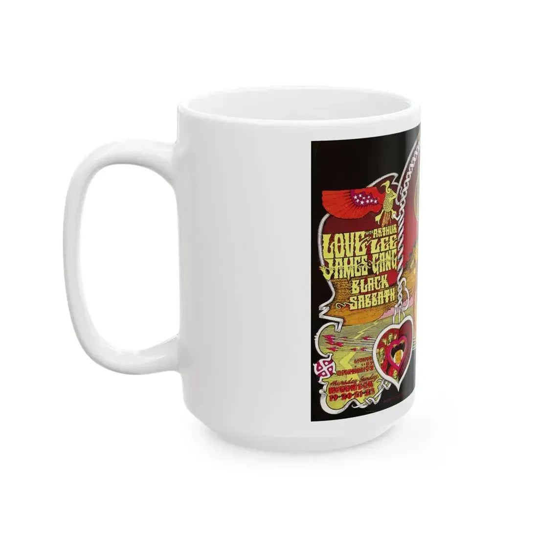 Sha Na Na 1970 (Music Poster) White Coffee Mug - Go Mug Yourself