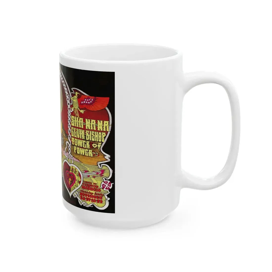 Sha Na Na 1970 (Music Poster) White Coffee Mug - Go Mug Yourself